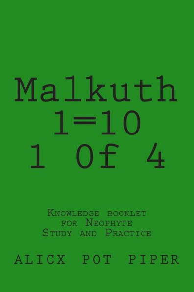 Malkuth 1=10 1 0f 4: Knowledge booklet