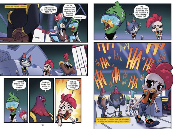 Chicken Little Saves the Moon Base: A Graphic Novel