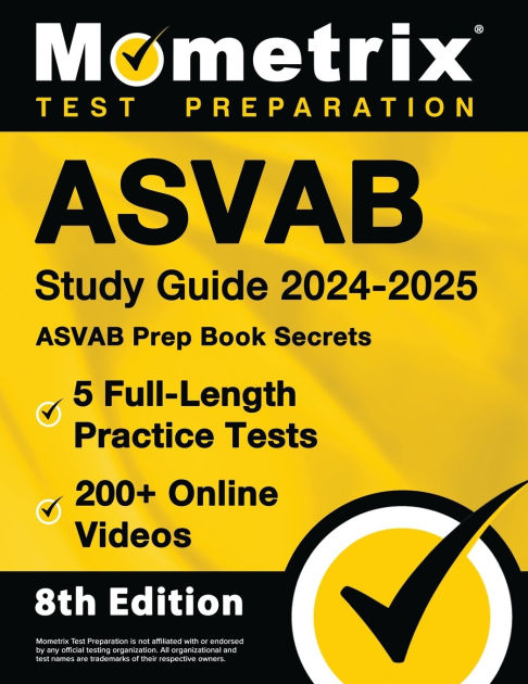 ASVAB Study Guide 2024-2025 - 5 Full-Length Practice Tests, ASVAB Prep ...