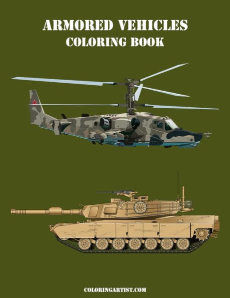 Armored Vehicles Coloring Book