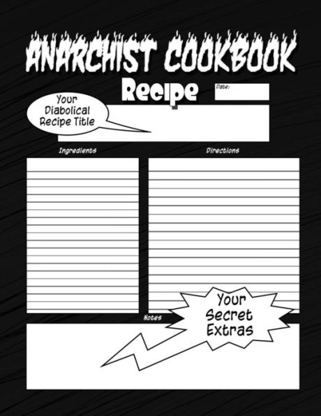 Anarchist Cookbook: The Anarchist Cookbook You Now Want!