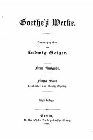 Title: Goethe's werke, Author: Johann Wolfgang Von Goethe