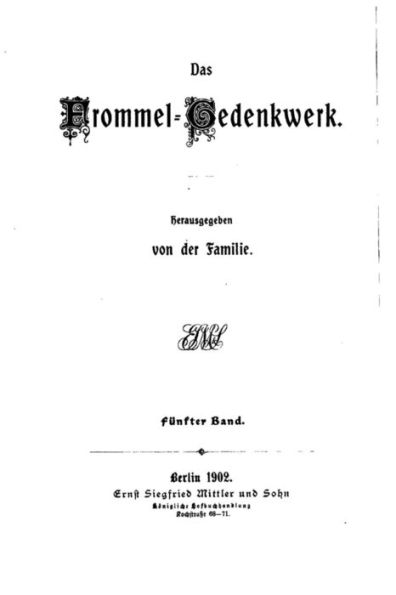 Das Frommel-gedenkwerk