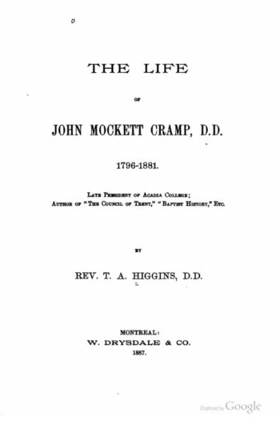 The Life of John Mockett Cramp