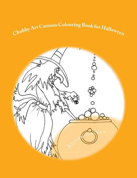 Chubby Art Cartoon Colouring Book for Halloween