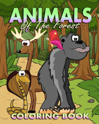 Download Animals Coloring Book Animals Of The Forest By Janey Taylor Paperback Barnes Noble