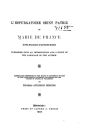 L'espurgatoire Seint Patriz of Marie de France, An Old-French Poem of the Twelfth Century