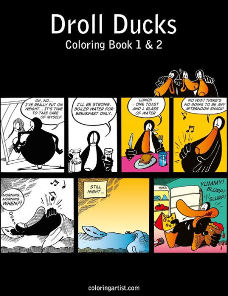 Droll Ducks Coloring Book 1 & 2