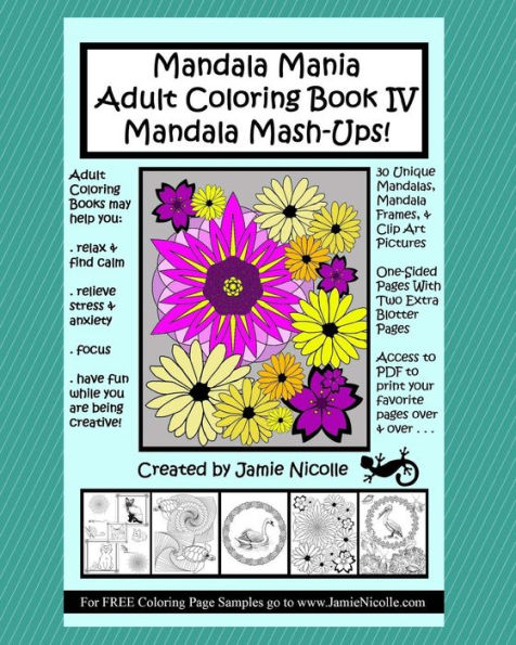 Mandala Mania Adult Coloring Book IV Mandala Mash-ups