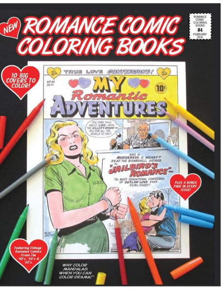Romance Comic Coloring Book #4