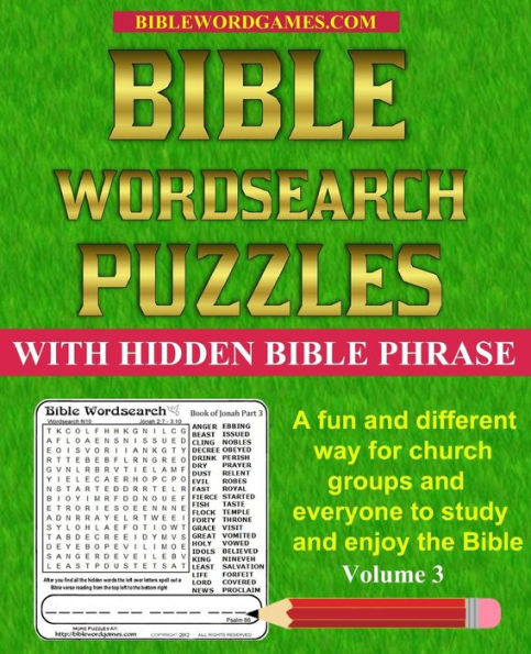 Bible Word Search Puzzles Volume 3