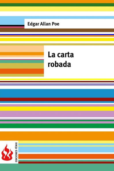 La carta robada: (low cost). Edición limitada