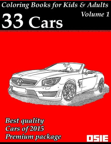 Coloring Book For Kids & Adults: Cars 2015