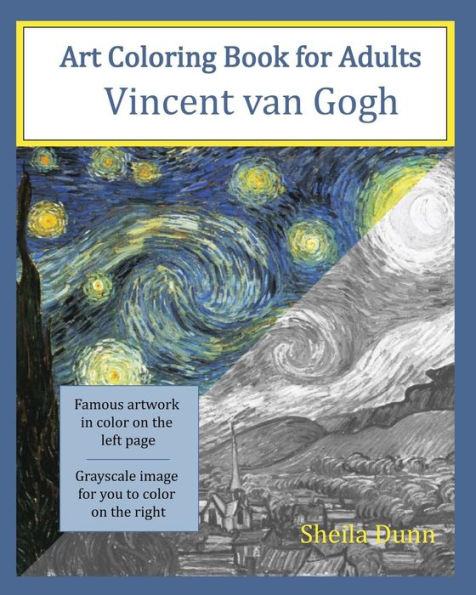 Art Coloring Book for Adults: Vincent van Gogh