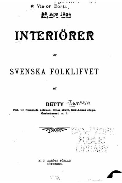 Interi rer ur svenska folklifvet