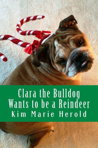 Clara the Bulldog Wants to be a Reindeer