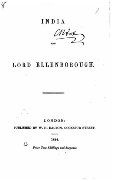 India and Lord Ellenborough