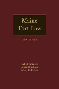 Title: Maine Tort Law, Author: Jack H. Simmons