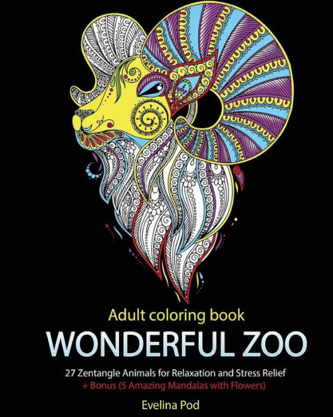 Adult Coloring Book: Wonderful Zoo