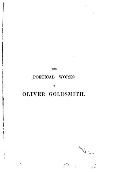 The Poetical Works of Oliver Goldsmith