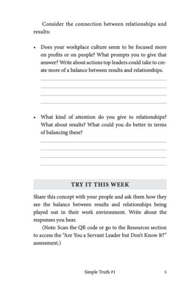 Simple Truths of Leadership Playbook: a 52-Week Game Plan for Becoming Trusted Servant Leader