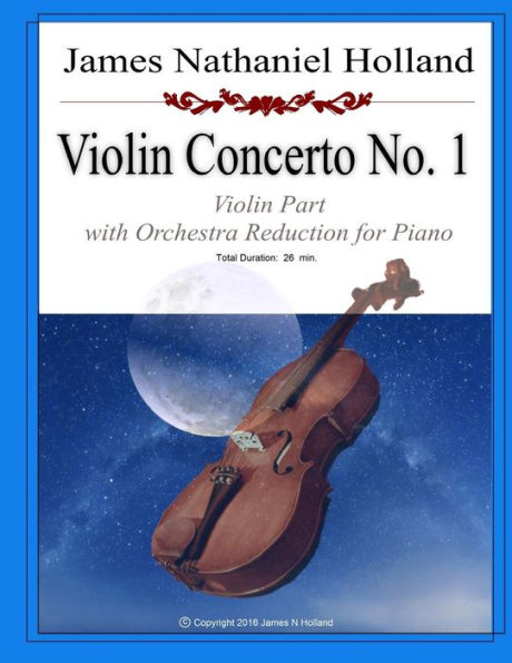 Violin Concerto No 1: Violin Part with Orchestra Reduction for Piano