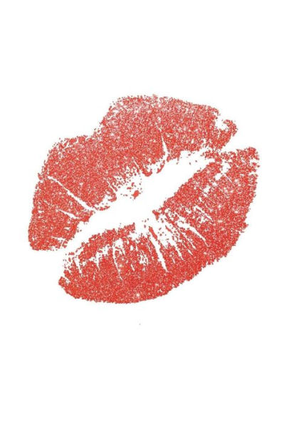 The Lipstick Kiss Journal: 150 page lined notebook/diary