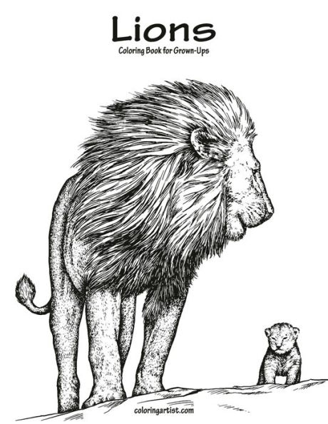 Lions Coloring Book for Grown-Ups 1