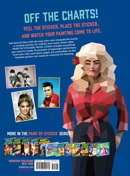 Paint by Sticker: Music Icons: Re-create 10 Classic Photographs One Sticker at a Time!