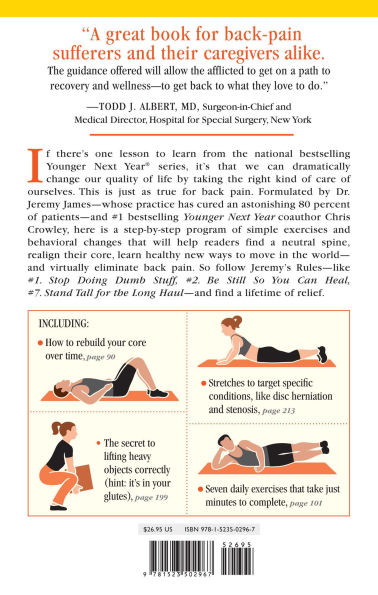 The Younger Next Year Back Book: Whole-Body Plan to Conquer Pain Forever