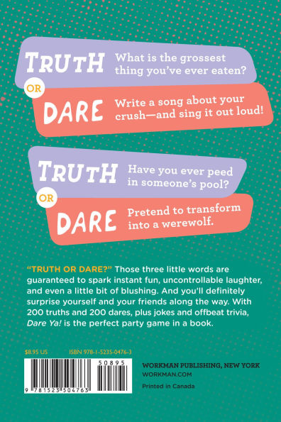 Dare Ya!: The Laugh-Out-Loud, Just-Slightly-Embarrassing Book of Truth or