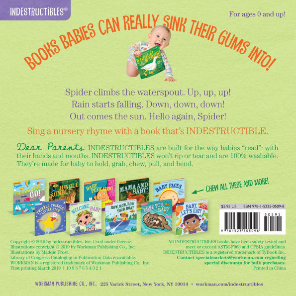The Itsy Bitsy Spider (Indestructibles Series)