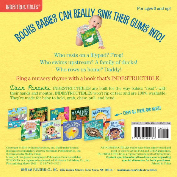 Row, Row, Row Your Boat (Indestructibles Series)