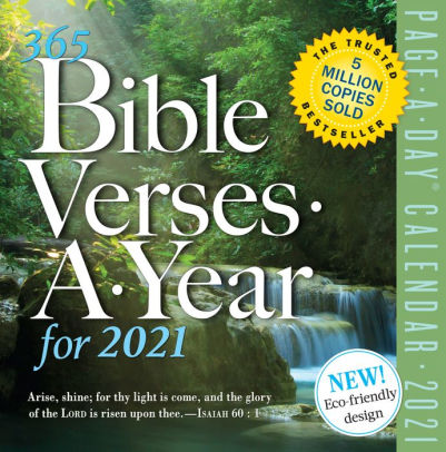 Photo 1 of 2021 ---365 Bible Verses-A-Year Color Page-A-Day Calendar