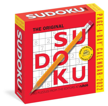 Photo 1 of **EXPIRED CALENDAR, FUN ACTIVITY**  2022 Original Sudoku Page-A-Day Calendar- PACK OF 2 