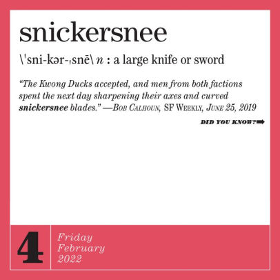 Word Of The Day Calendar 2022 2022 365 New Words-A-Year Page-A-Day Calendar By Workman Calendars | Barnes  & Noble®