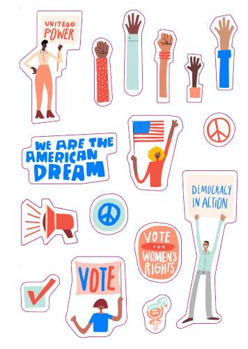Be a Voter!: 450 Stickers for Democracy