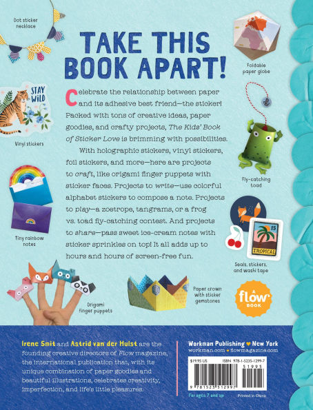The Kids' Book of Sticker Love: Paper Projects to Make & Decorate