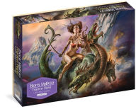 Title: Boris Vallejo Fearless Rider 1,000-Piece Puzzle: for Adults Fantasy Dragon Gift Jigsaw 26 3/8