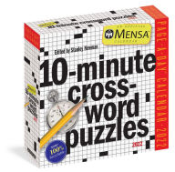 2022 Mensa 10-Minute Crossword Puzzles Page-A-Day Calendar
