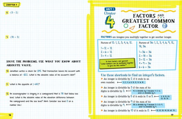 The Big Fat Middle School Math Workbook: 600 Math Practice Exercises