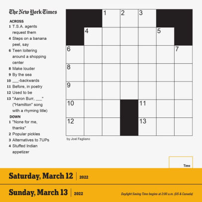 The New York Times Mini Crossword Page-A-Day Calendar for 2022 by Workman Calendars, Joel