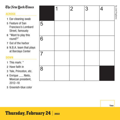 2022 The New York Times Mini Crossword Page-A-Day Calendar by Workman Calendars, Joel Fagliano