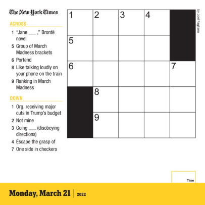 2022 The New York Times Mini Crossword Page-A-Day Calendar by Workman Calendars, Joel Fagliano