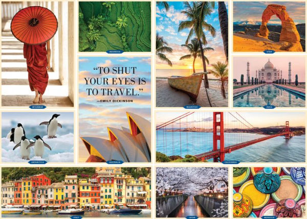 1,000 Places to See Before You Die 1,000-Piece Puzzle: For Adults Travel Gift Jigsaw 26 3/8