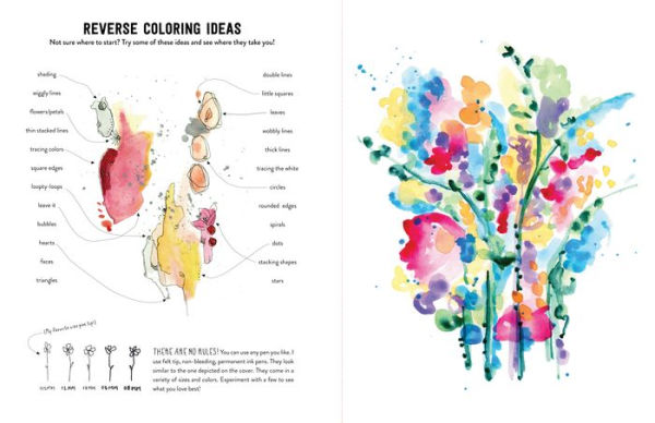 The Reverse Coloring BookT: Through the Seasons: The Book Has the Colors, You Make the Lines
