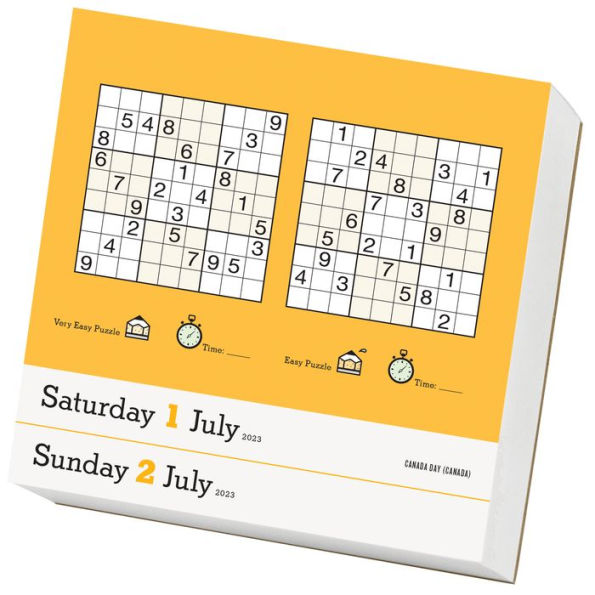 Original Sudoku PageADay Calendar 2023 by Workman Calendars Barnes