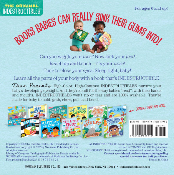 Indestructibles: Touch Your Nose! (High Color High Contrast): Chew Proof * Rip Proof * Nontoxic * 100% Washable (Book for Babies, Newborn Books, Safe to Chew)