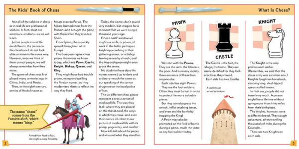 The Kids' Book of Chess and Starter Kit: Learn to Play and Become a Grandmaster! Includes Illustrated Chessboard, Full-Color Instructional Book, and 32 Sturdy 3-D Cardboard Pieces