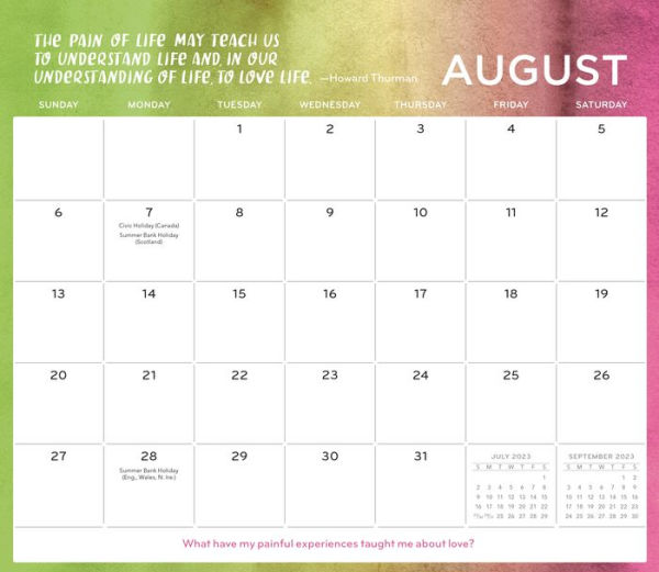 Everyday Gratitude A Monthly Wall Calendar 2023 by Workman